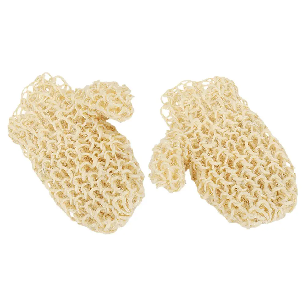 

Пара сизалевых перчаток для душа и ванны, отшелушивающие, мягкие, для удаления омертвевшей кожи, многоразовые