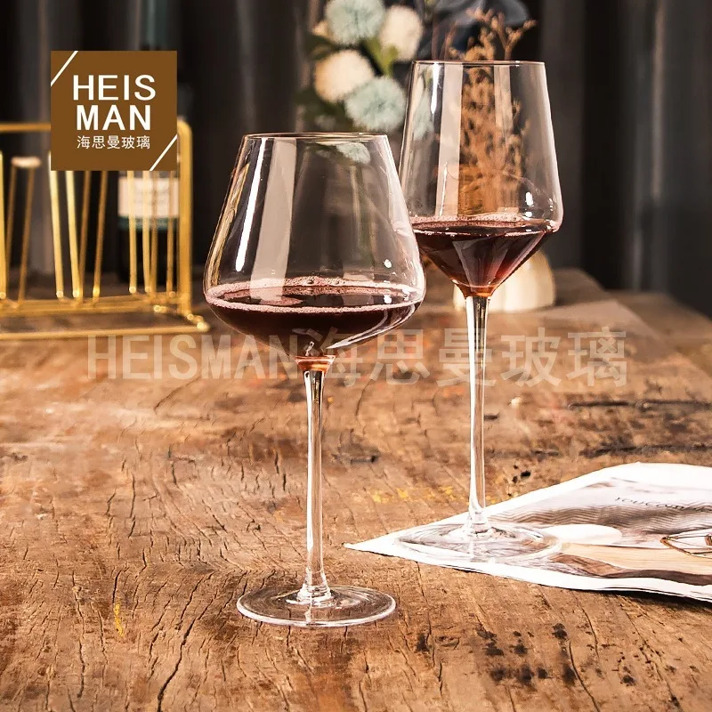 Light Luxury Crystal Goblet Glass Large Capacity Transparent Wine Glass Ins Sherry Glass