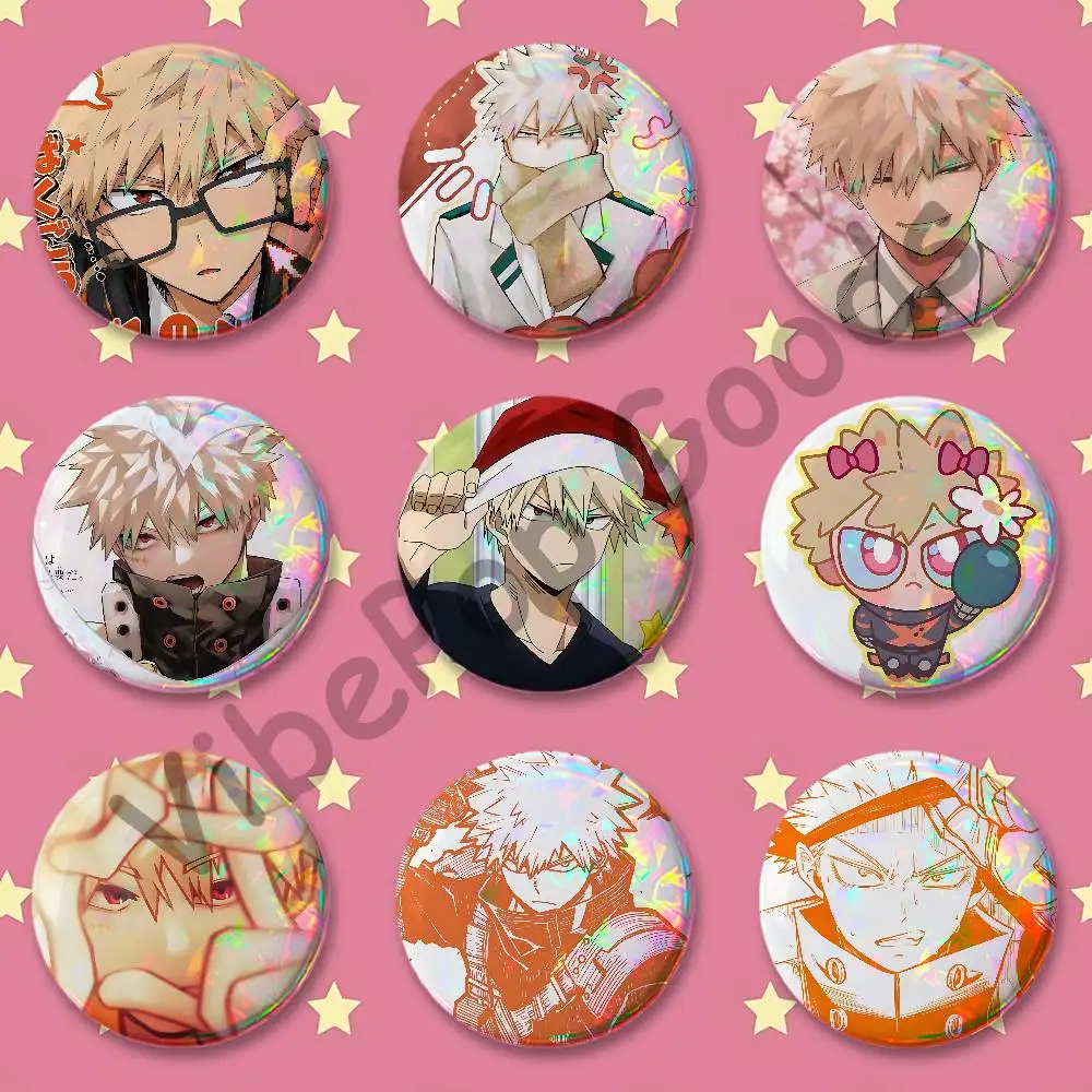 K-Katsuki B-Bakugo Artist Alley Fan-made Merch Custom Badges 75mm 44mm 25mm 32mm 58mm Collect Gifts Large