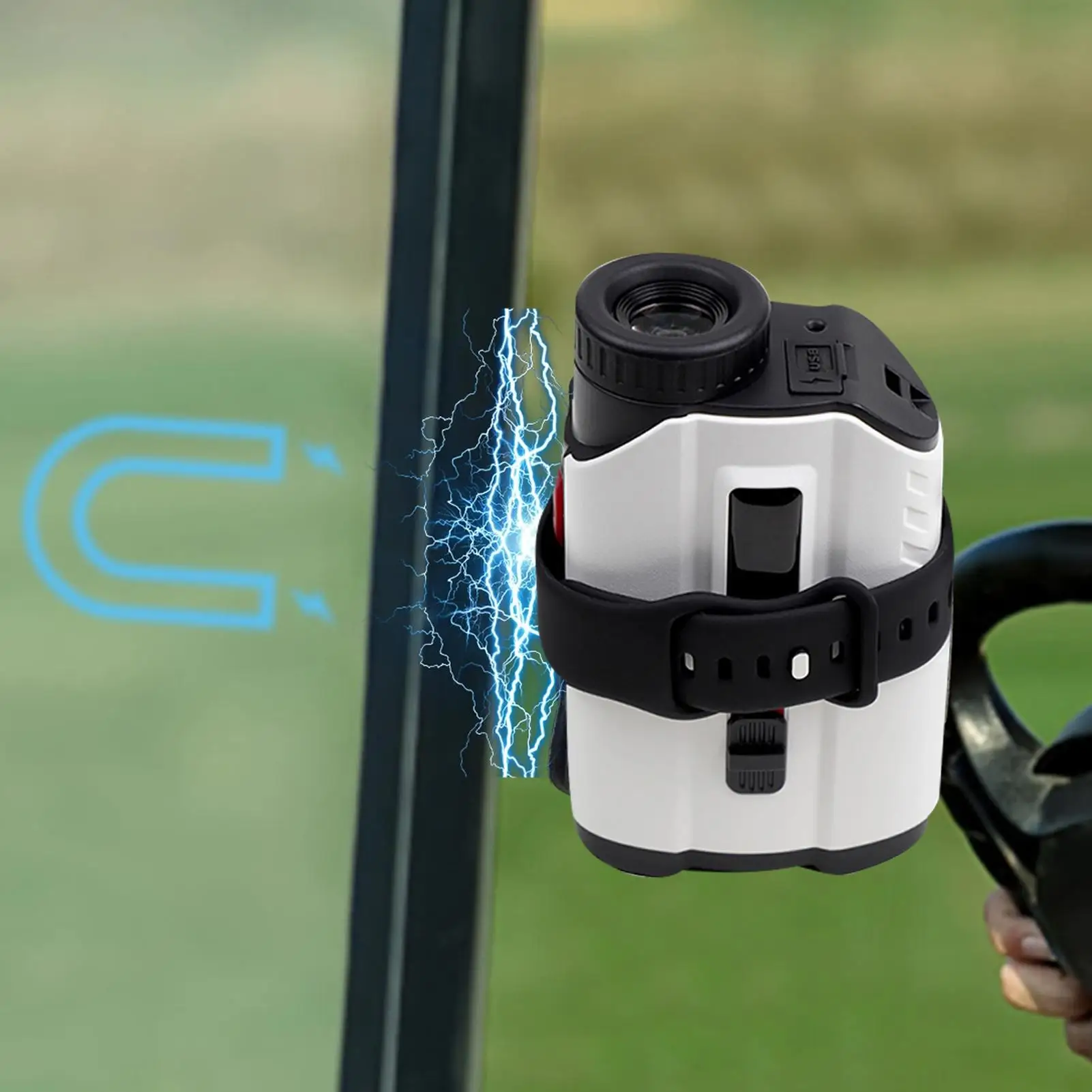 Golf Range Finder Magnetic Strap Golf Rangefinder Mount Band Lightweight Distance Tester Holder For Outdoor Course Indoor