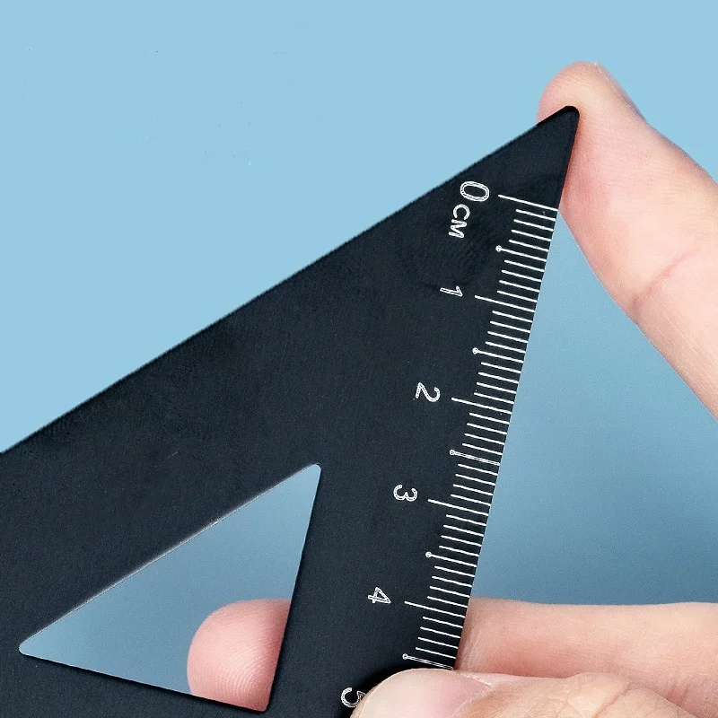 4pcs Metal Ruler Set - 6 Colors Maths and Drawing Tools, Drafting Rulers for Students and Designers