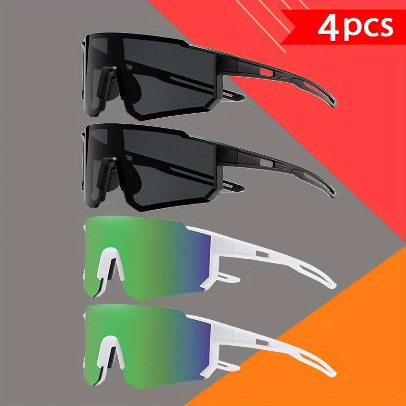 مجموعة مكونة من 4 قطع من نظارات عصرية حالمة بتصميم رائع للغاية للجنسين مناسبة للاستخدام اليومي ومطابقة اختيار الهدايا المثالي #3