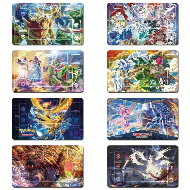 Pokemon Ho-Oh Arceus Rayquaza Self Made Anime Characters Self Made Classic Series Cards Pad Rubber Collection Card Dueling Mat