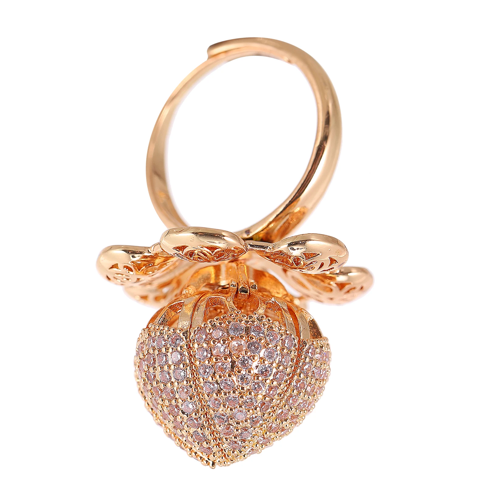 

Rose Finger Open Women Jewelry Durable Fashion Open Ring Comfortable Fine Women Finger Ring Workmanship Perfect Gift