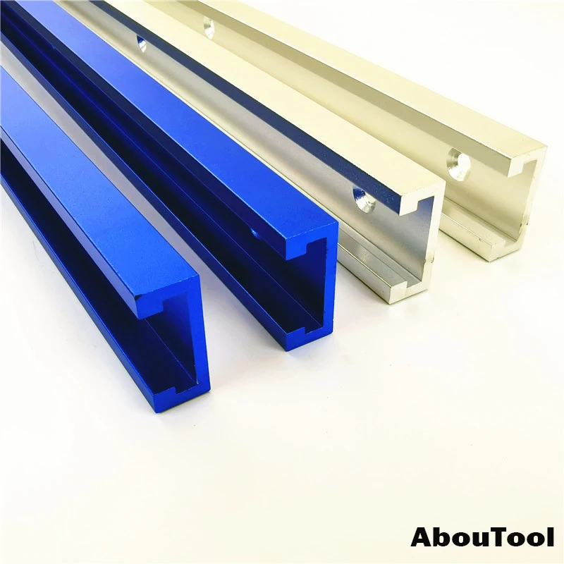 Woodworking T Track 300/400/500MM Aluminium Alloy Slot Miter Tracks Jig Fixture for Router Table Bandsaws Woodworking DIY Tools