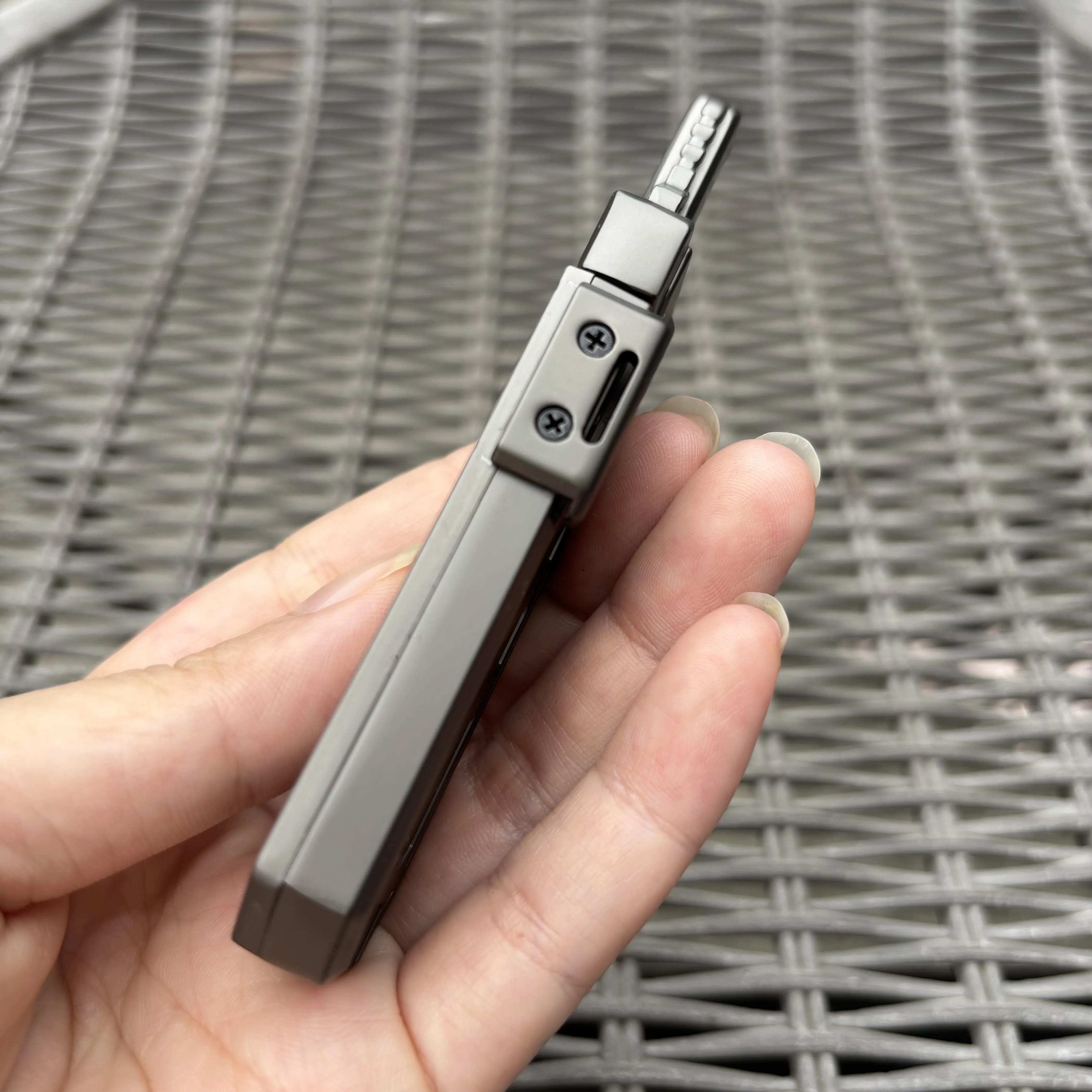 EDC Fidget Spinner Magnetische uitwerpen Push-kaart Haptische schuifregelaar Stress ADHD Metalen vingertop speelgoed