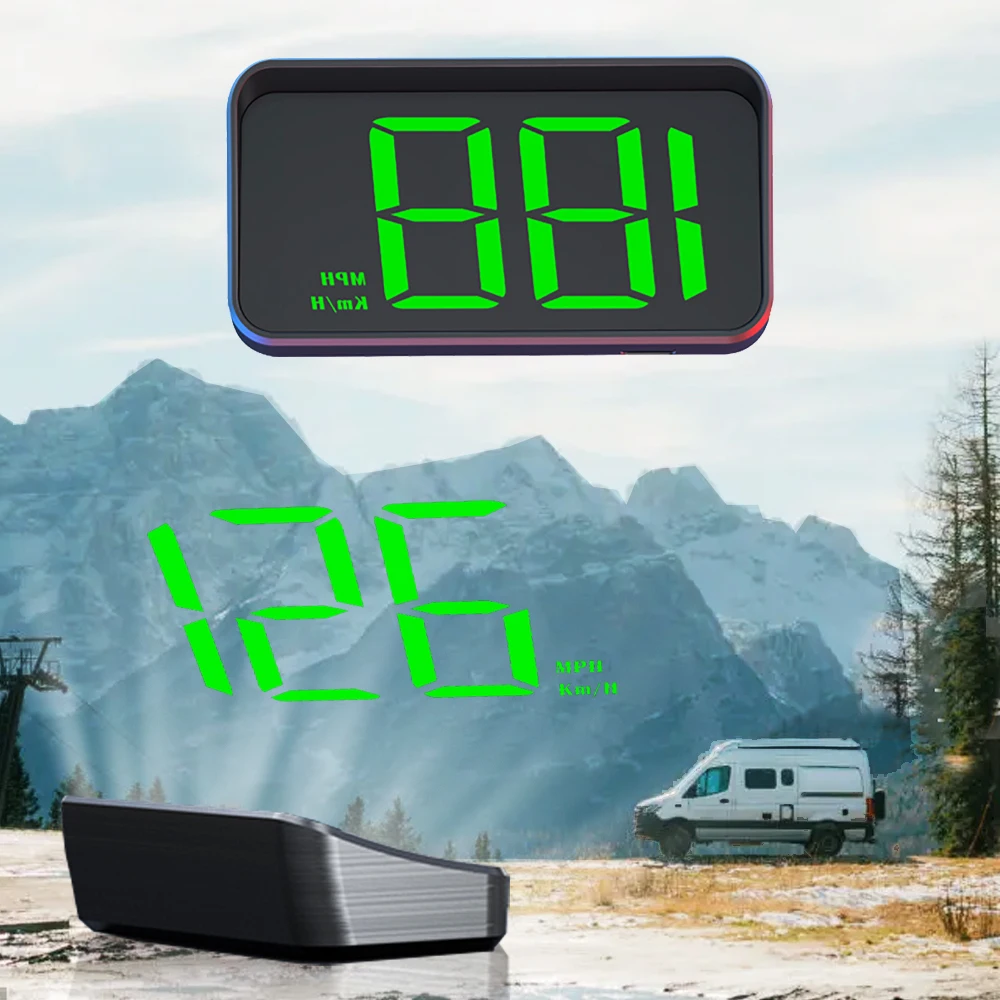 Velocímetro GPS HUD, Pantalla de Visualización Frontal, Electrónica para Automóviles, Proyector HUD, Pantalla M2, Velocímetro Digital, Accesorios para Automóviles para Todos los Vehículos