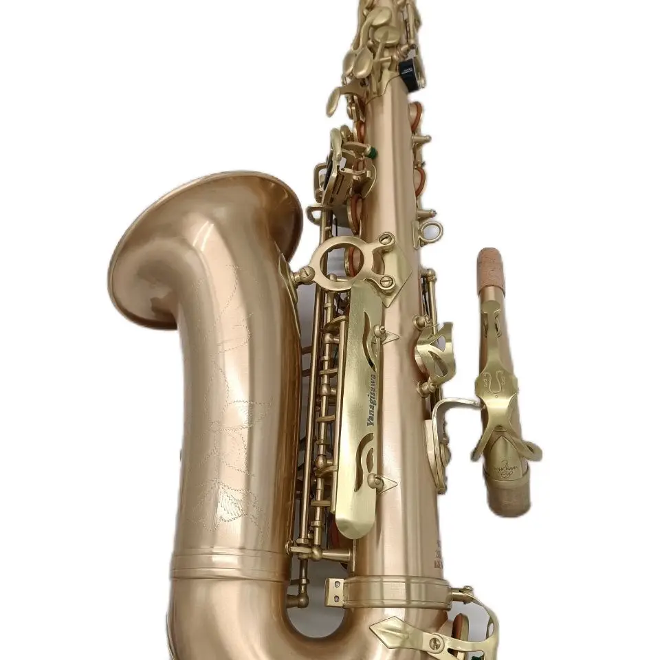 Japan Alto Saxophone A-WO10 one to one structure model Gold copper Eb Tune Sax Alto Woodwind instruments with box mouthpiece