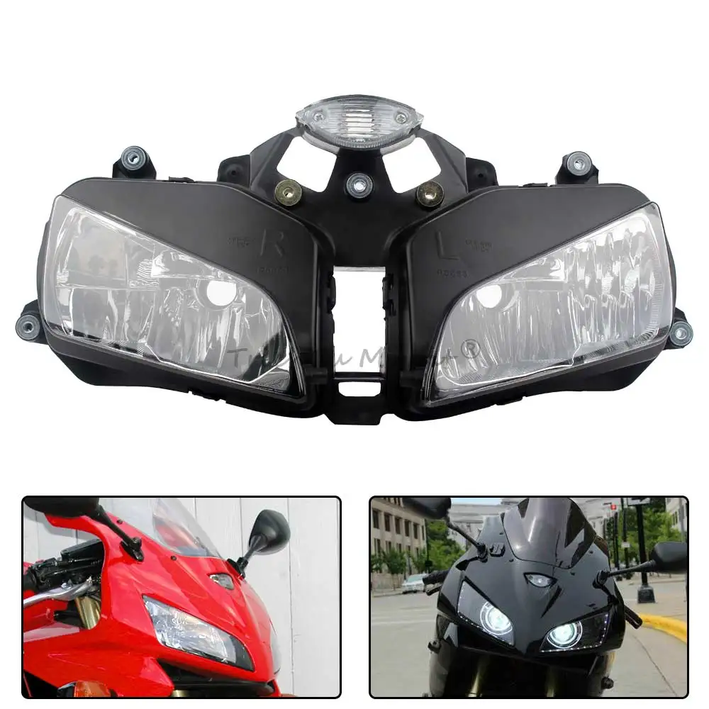 

Motorcycle Front Headlight Assembly Housing Clear ABS Protector Cover For Honda CBR600RR F5 2003 2004 2005 2006 Accessories