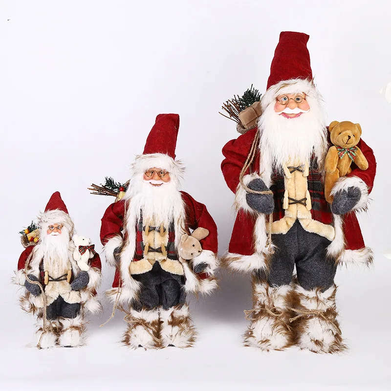 60cm große Weihnachts mann puppen Weihnachts anhänger Frohe Weihnachten Baum dekor für Zuhause Naviidad präsentiert Noel Geschenke Natal 30/45cm