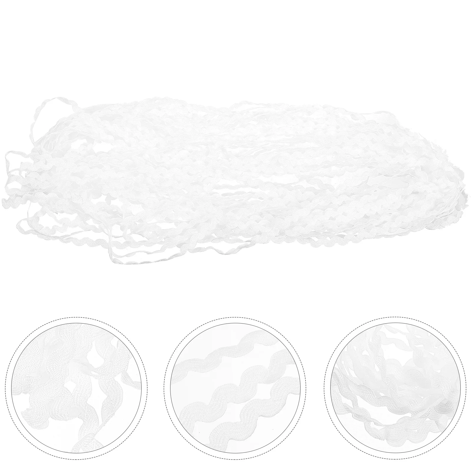 

Decorative Wavy Ribbon Trim DIY Clothing Accessory Polypropylene Ribbons Practical Ric Rac Fringe Edge Wave Wrapping Craft