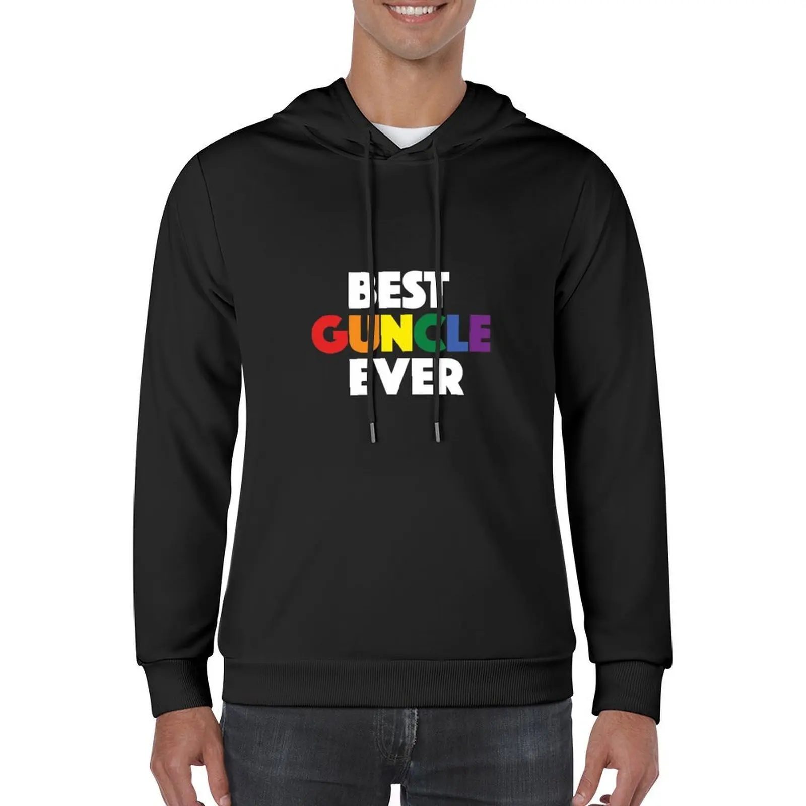 Best Uncle Ever - Funny Gift for Gay Uncle - Guncle Hoodie mens clothes autumn men's sweat-shirt man hoodie