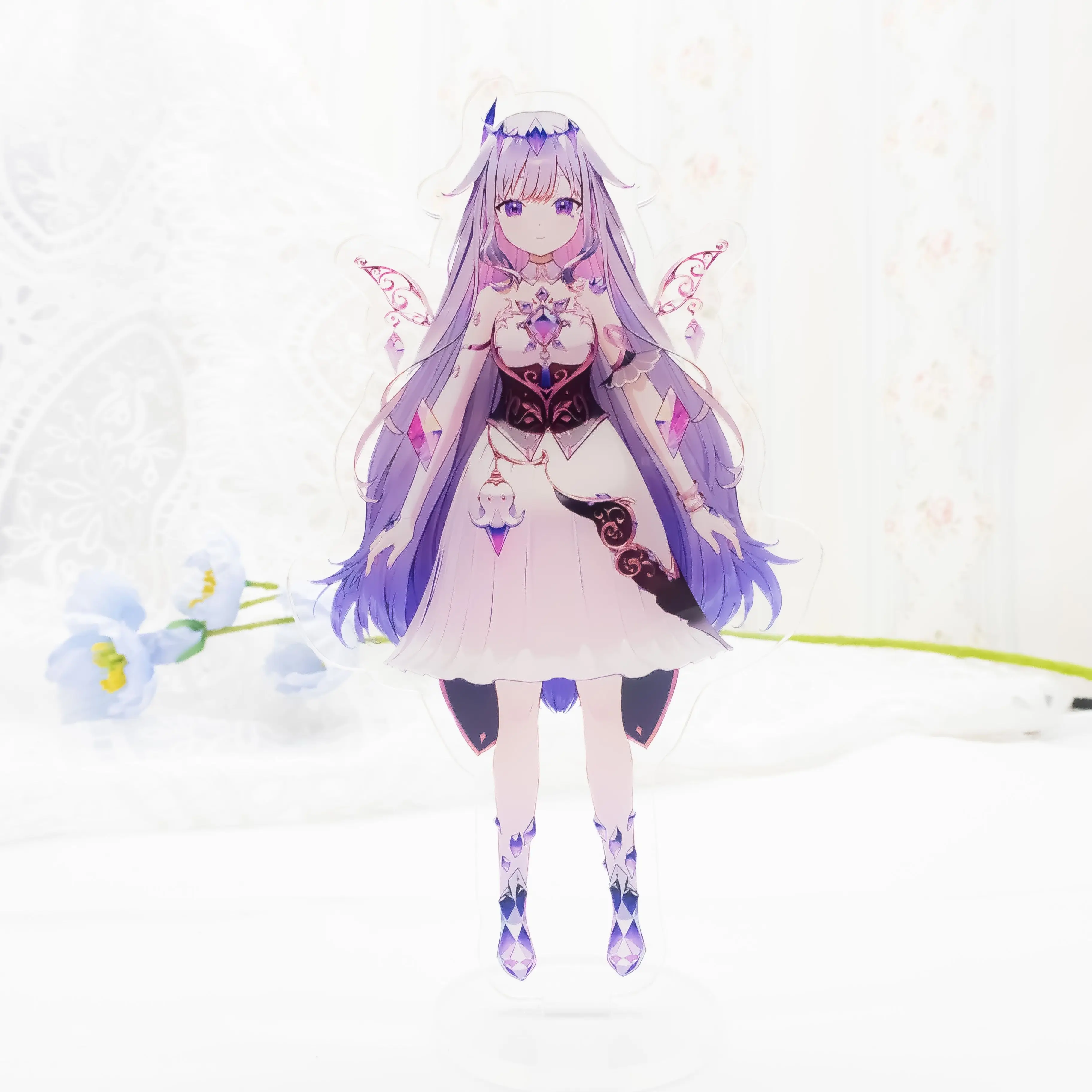 Hololive EN Advent Fuwawa Abyssgard Mococo Abyssgard Vtuber Youtuber Acrylic Figure Stand Model Plate Anime Toy Decoration