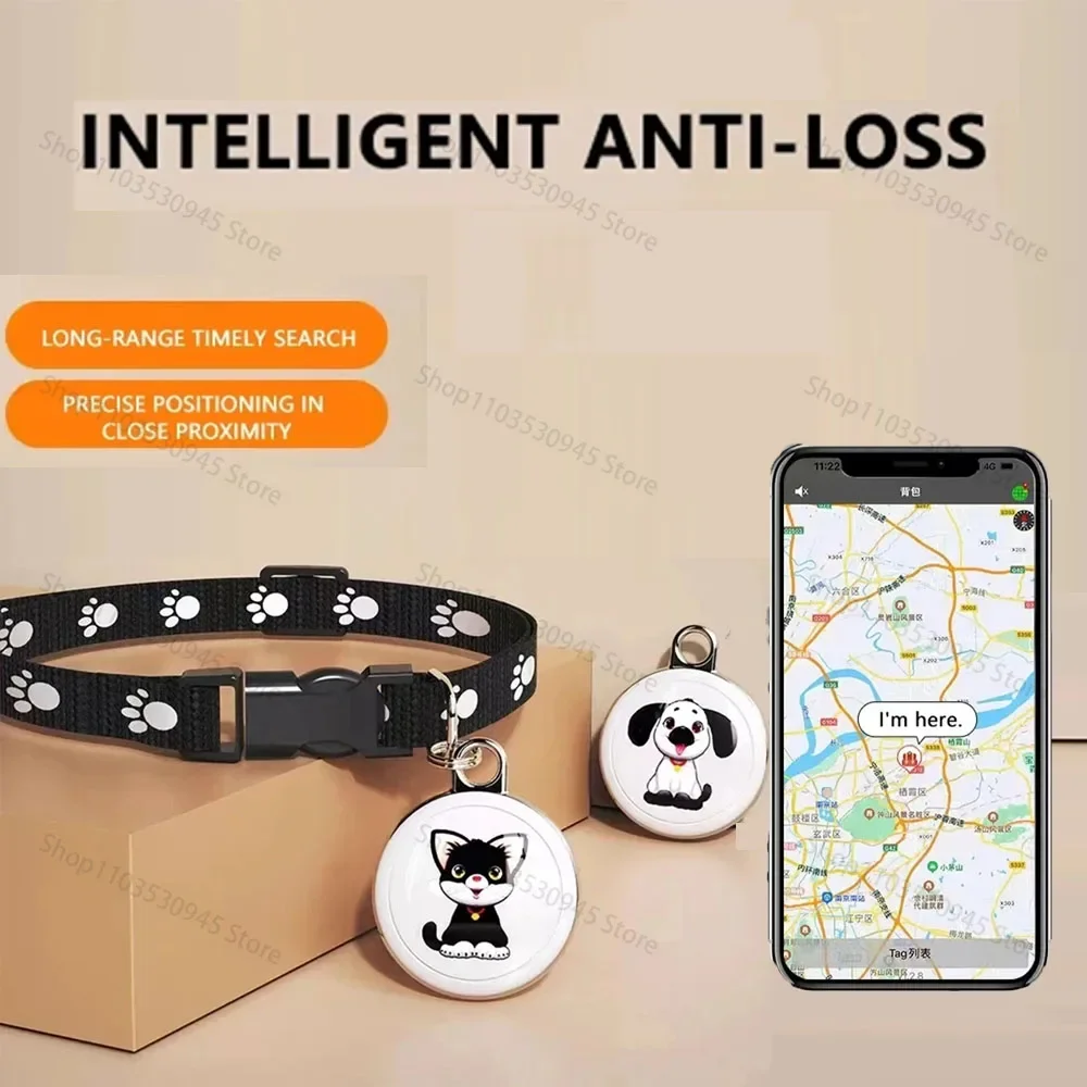 Pet Anti-Lost GPS Tracker Bluetooth-compatible Smart Wearable Waterproof Locator Real-time Tracking Dog Cat Collar Find Device