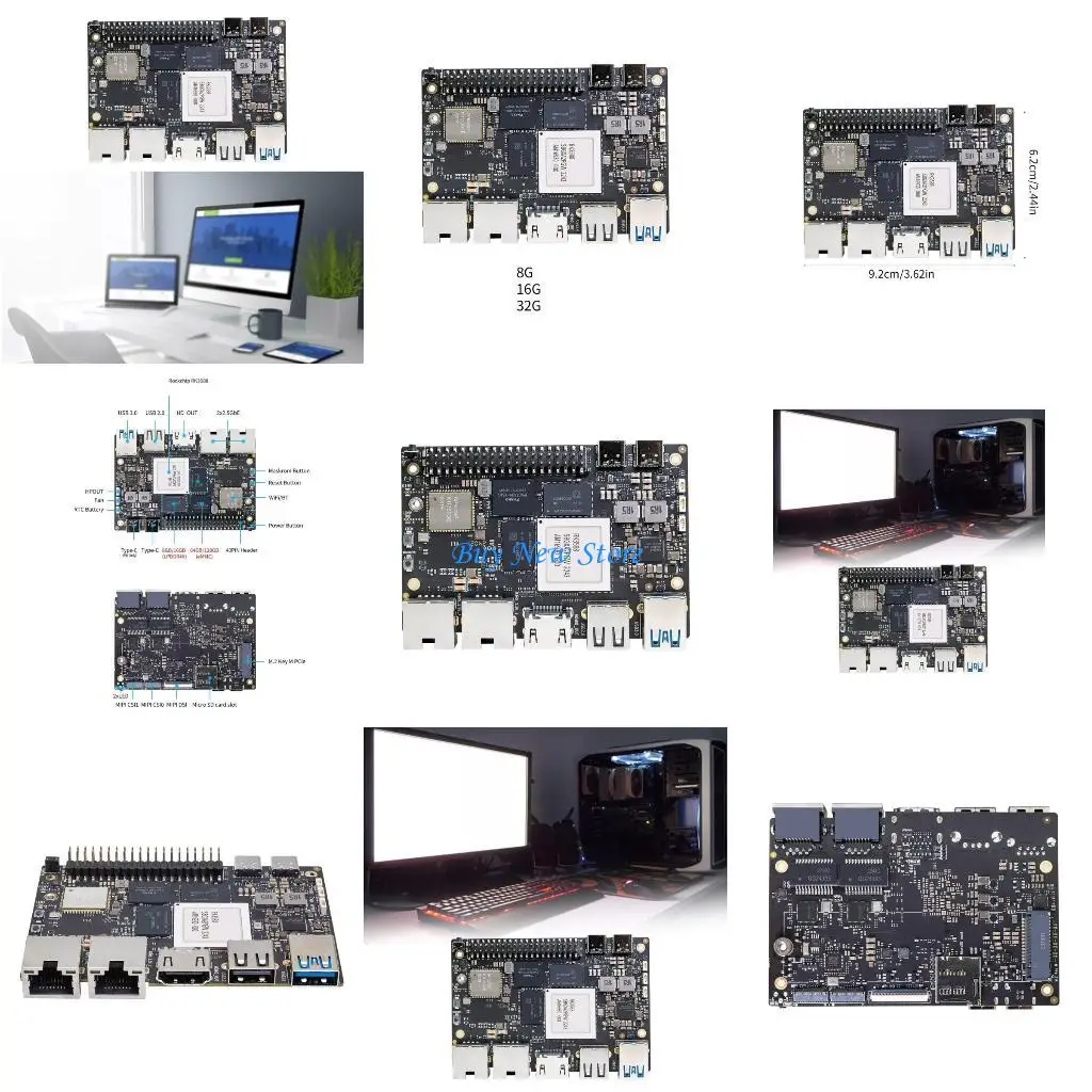 

20CE For Banana BPIM7 Board Quad A76 2.4Ghz 8G/16G/32G LPDDR4 64G/128G eMMC WIFI6