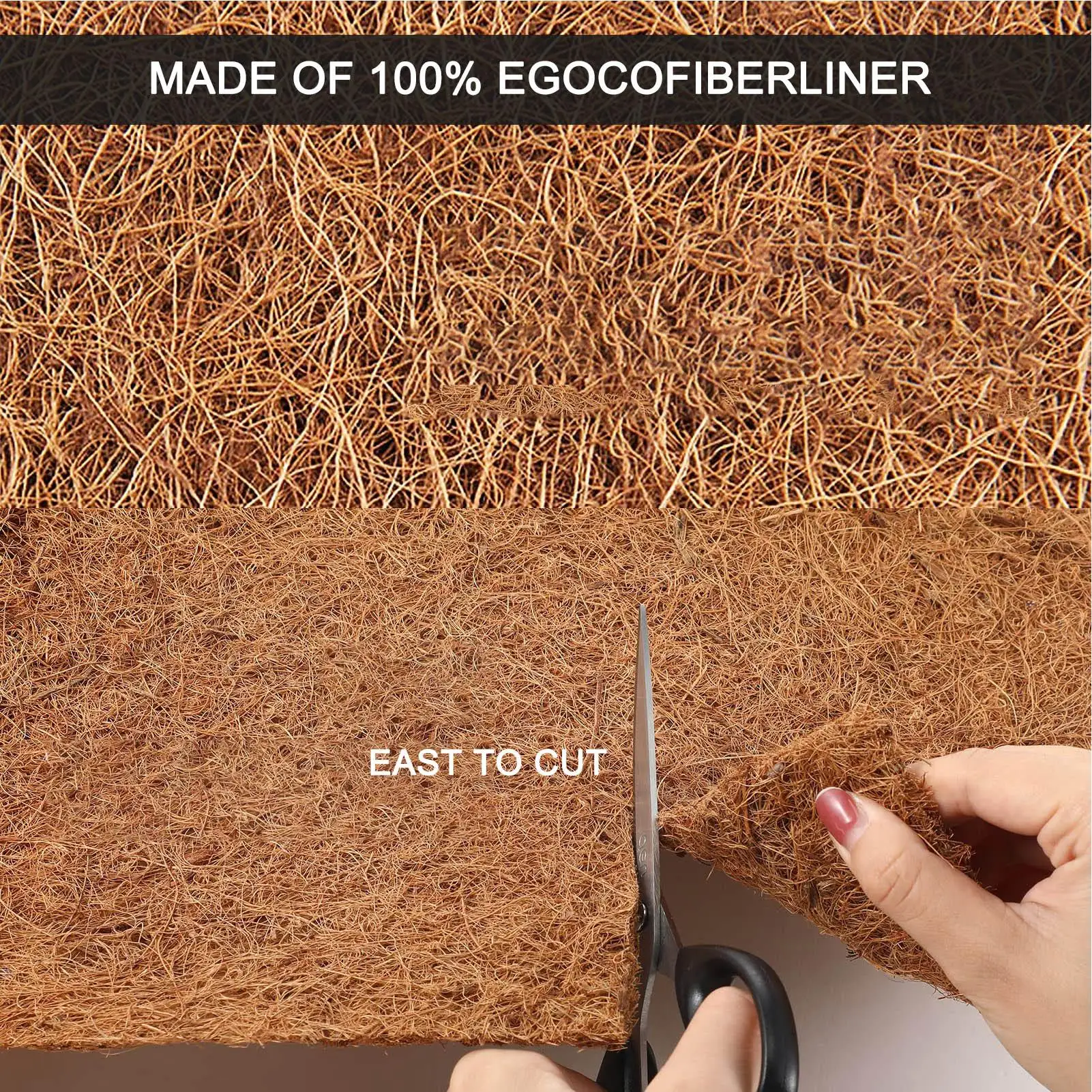 Coconut Coir Liner Coconut Plant Fiber Roll Pot Coconut Reptile Carpet Coconut Fiber Liners Natural Reptile Carpet Mat