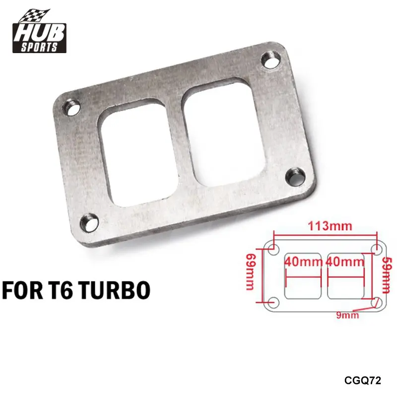 T6 Turbo Stainless Steel Flange Divided Twin Scroll 1/2