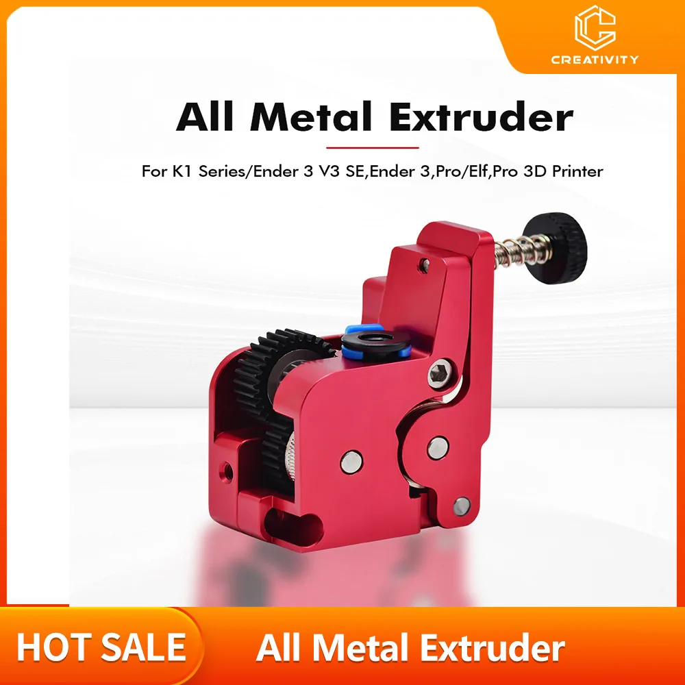 

3d printer Upgrade Extruder For K1/ K1 MAX/K1C All Metal Extrusion Dual Gear Without Motor Mechhine Kit Drive Extruder