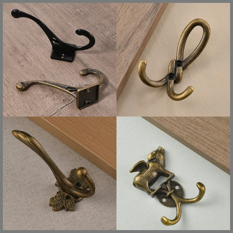 Perchero de aleación Vintage, gancho de pared de cerdo volador, colgador resistente, ganchos decorativos para toallas para cocina, baño y dormitorio, 1/10 Uds.
