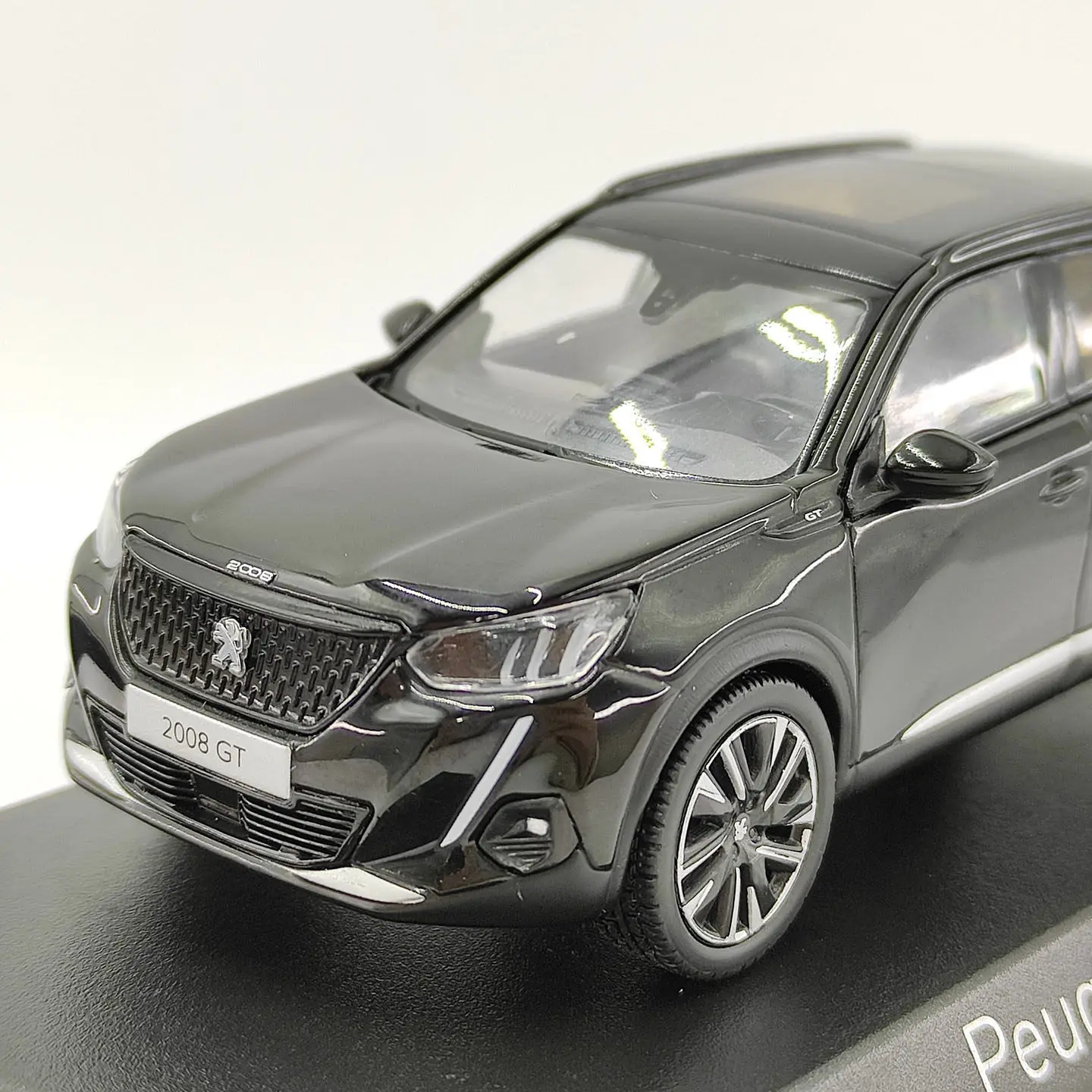 NOREV 1:43 Escala Diecast Liga Metálica Preta Peugeot 2008 GT SUV Carros de Brinquedo Modelo Clássico Nostalgia Presentes para Adultos Lembrança Exibição Estática
