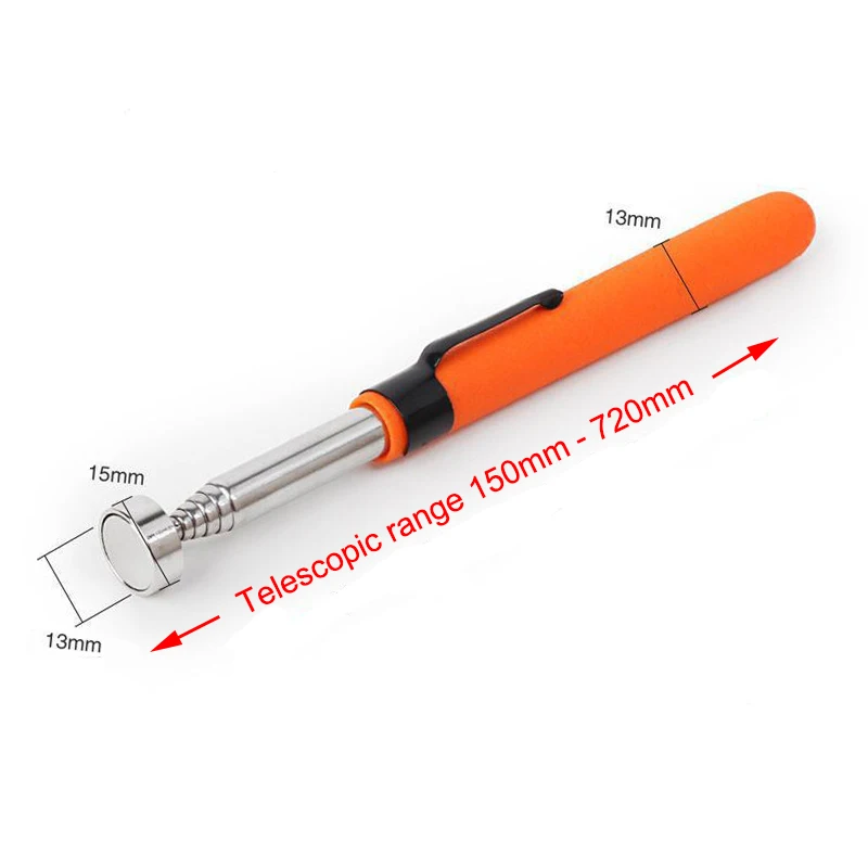 Teleskop-Magnets tift Metall bearbeitung handliche Werkzeug magnet kapazität zum Aufnehmen der Mutter Schraube verstellbarer Pickup-Stab Stick Mini-Stift