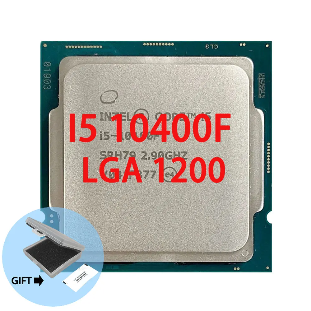 معالج انتل كور i5-10400F i5 10400F وحدة معالجة مركزية 65 وات 2.9 جيجاهرتز سداسي النواة اثني عشر خيط LGA1200