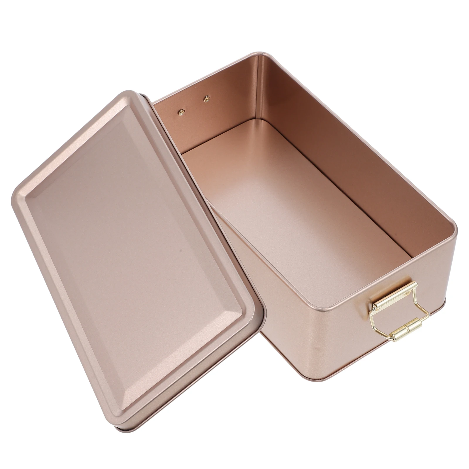 

Iron Tin Box Packaging Cookies C ies Rectangular Clasp Design Freshness Seal Reusable Metal Container Storage Solution