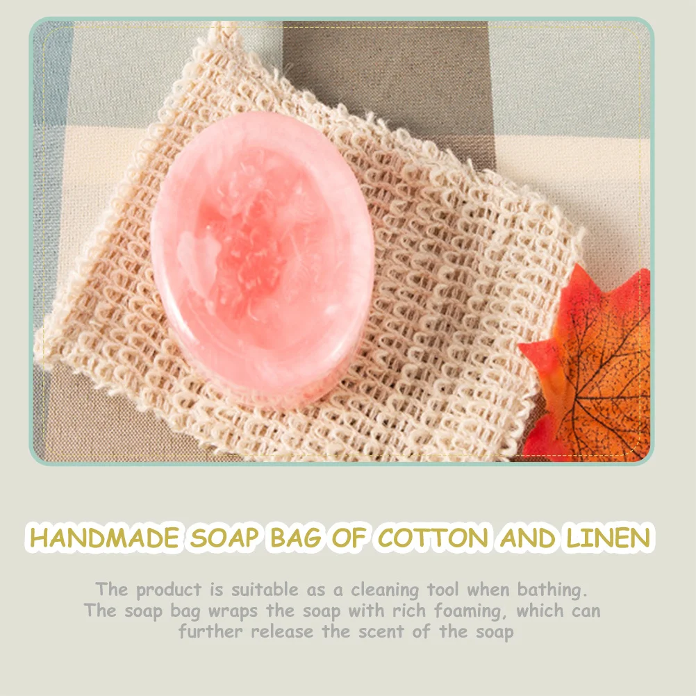 

4Pcs Cleansing Foaming Nets Multipurpose Soap Savers for Home and Travel Use Soap Pouch Exfoliating Mesh Cleansing Foaming Net