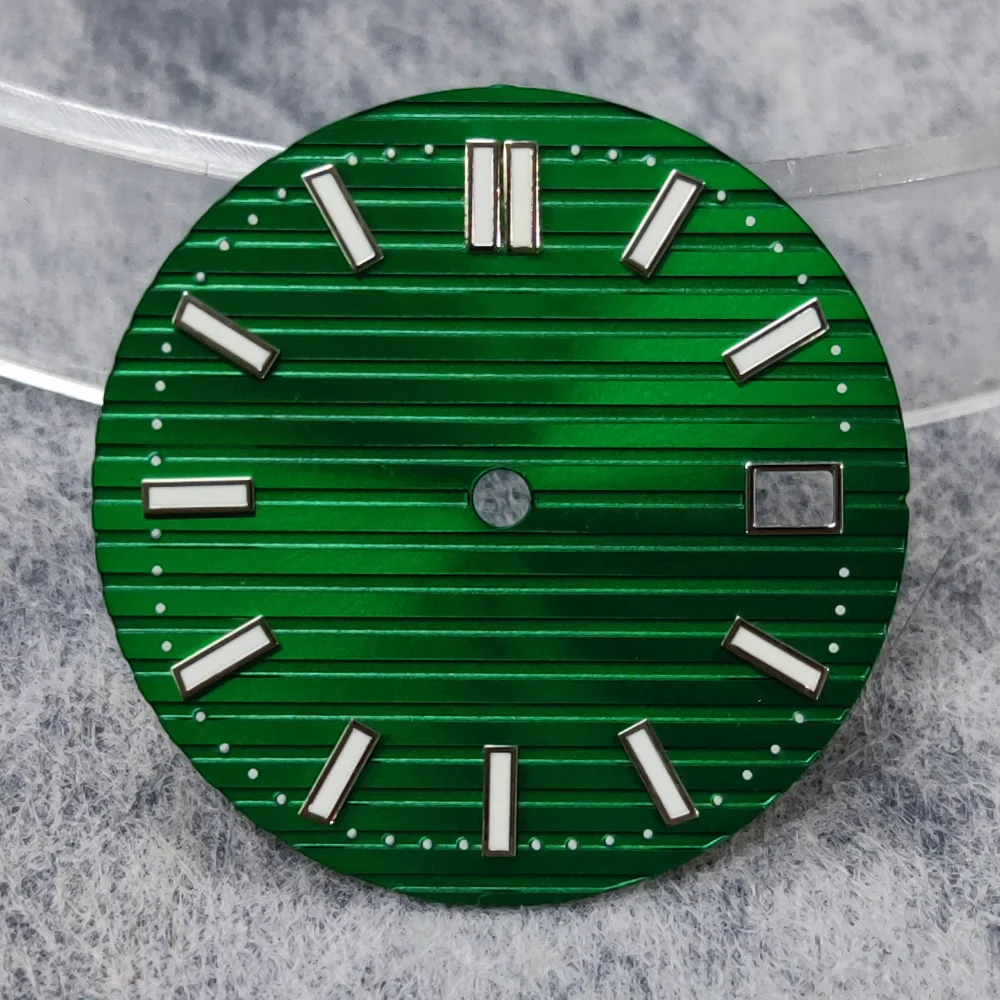 NH35 نوتيلوس الطلب جودة عالية شعار مخصص NH35 اكسسوارات الأخضر مضيئة ساعة إصلاح لحركات NH35 NH36 #5