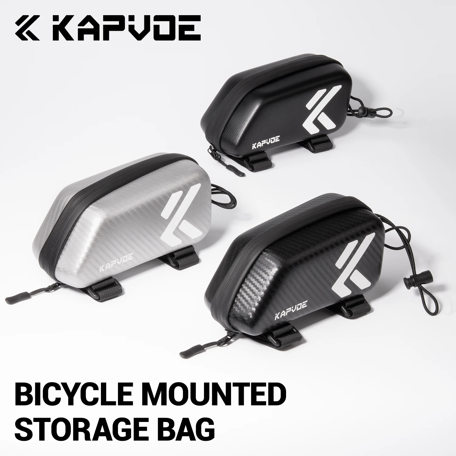 

Kapvoe Bicycle Bag Bike Bag Waterproof Shock-resistant Portable Front-beam Bike Tube Bag For Bicycle Mounted Storage Bag Cycling