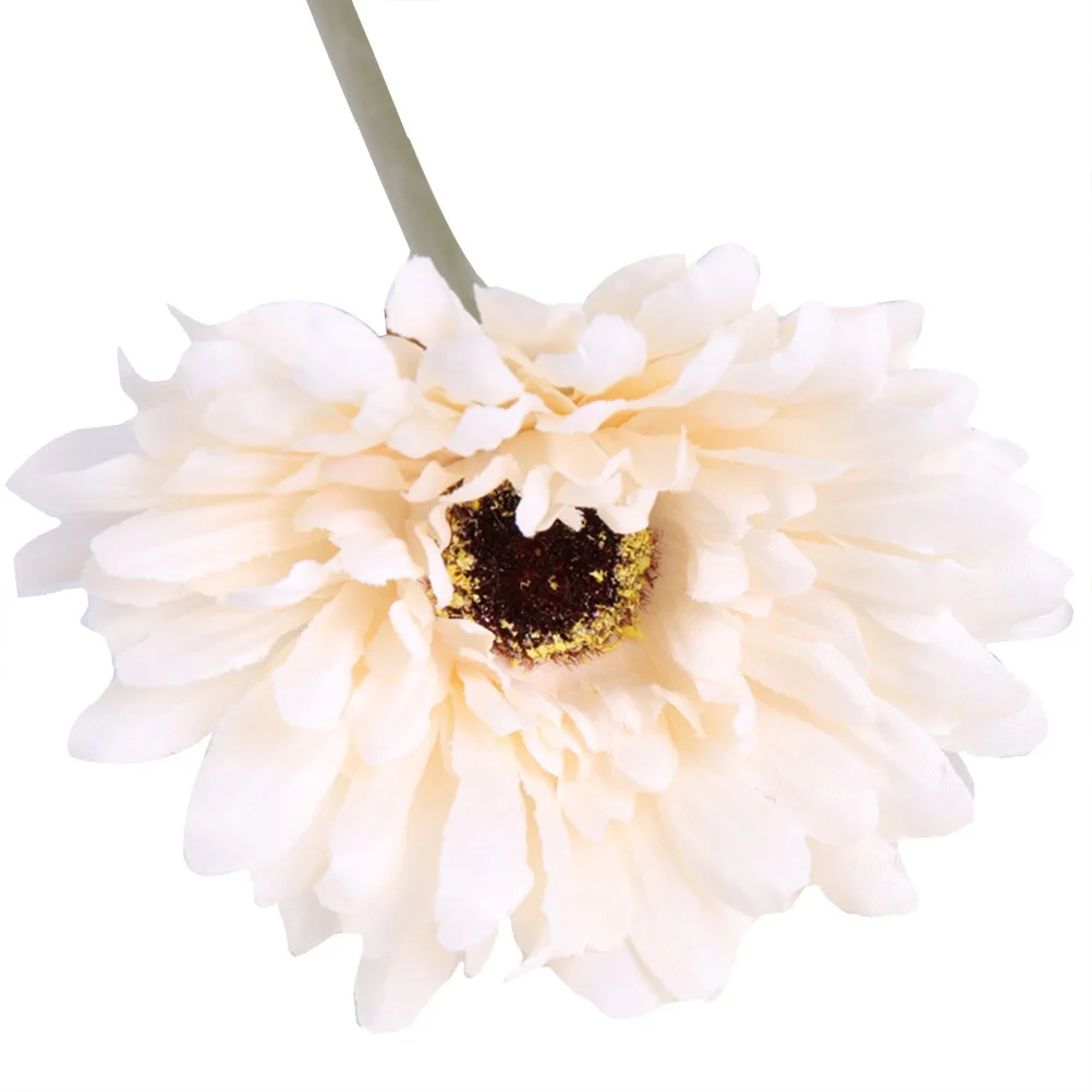 

10Pcs Artificial Flower Fake Chrysanthemum Simulation Flowers Home Hotel Decoration White Lifelike Easy to Clean Forever