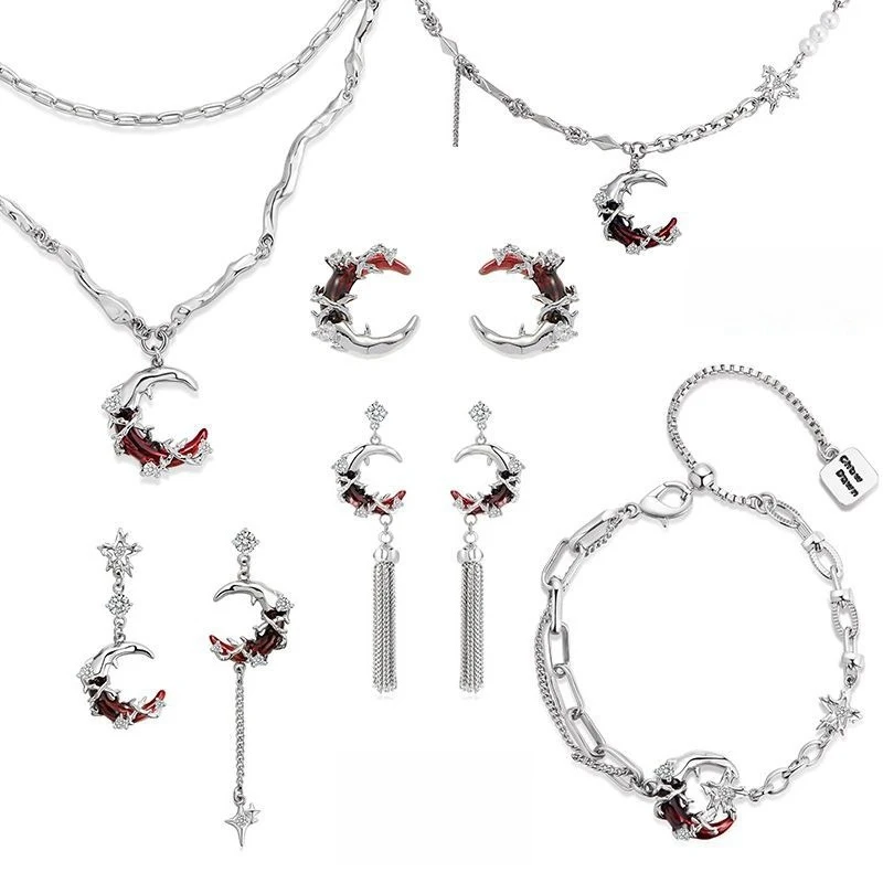 

SHXI​​Gothic Butterfly 925 Silver Necklace | Hypoallergenic Boho Earrings | Dark Aesthetic Jewelry 2025​
