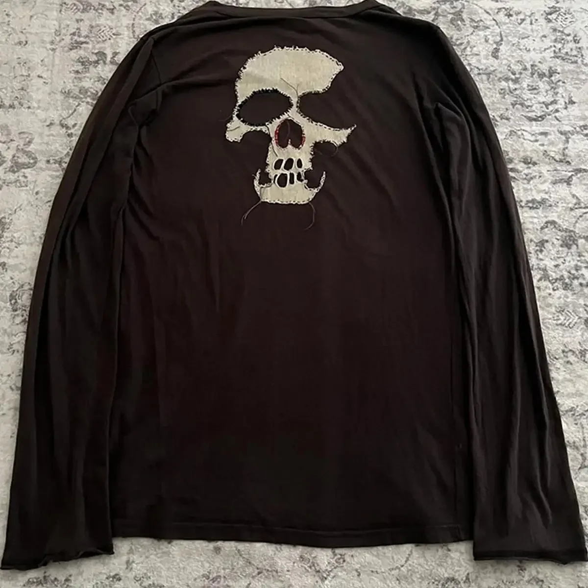 LGB Vintage Visual 00SS gimmick hoodie Skull Patch Sweater