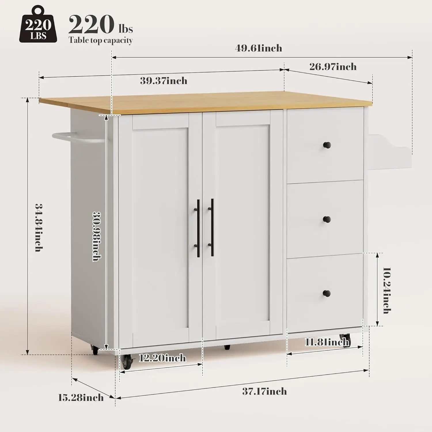 Thumbnail 3 - #4 Rolling Kitchen Islands List of Top Picks