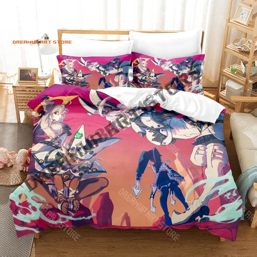 2026 3D Print GUILTY GEAR STRIVE Bedding Set Single Twin Full Queen King Size Bed Set Adult Kid Bedroom Duvetcover Sets Anime Be