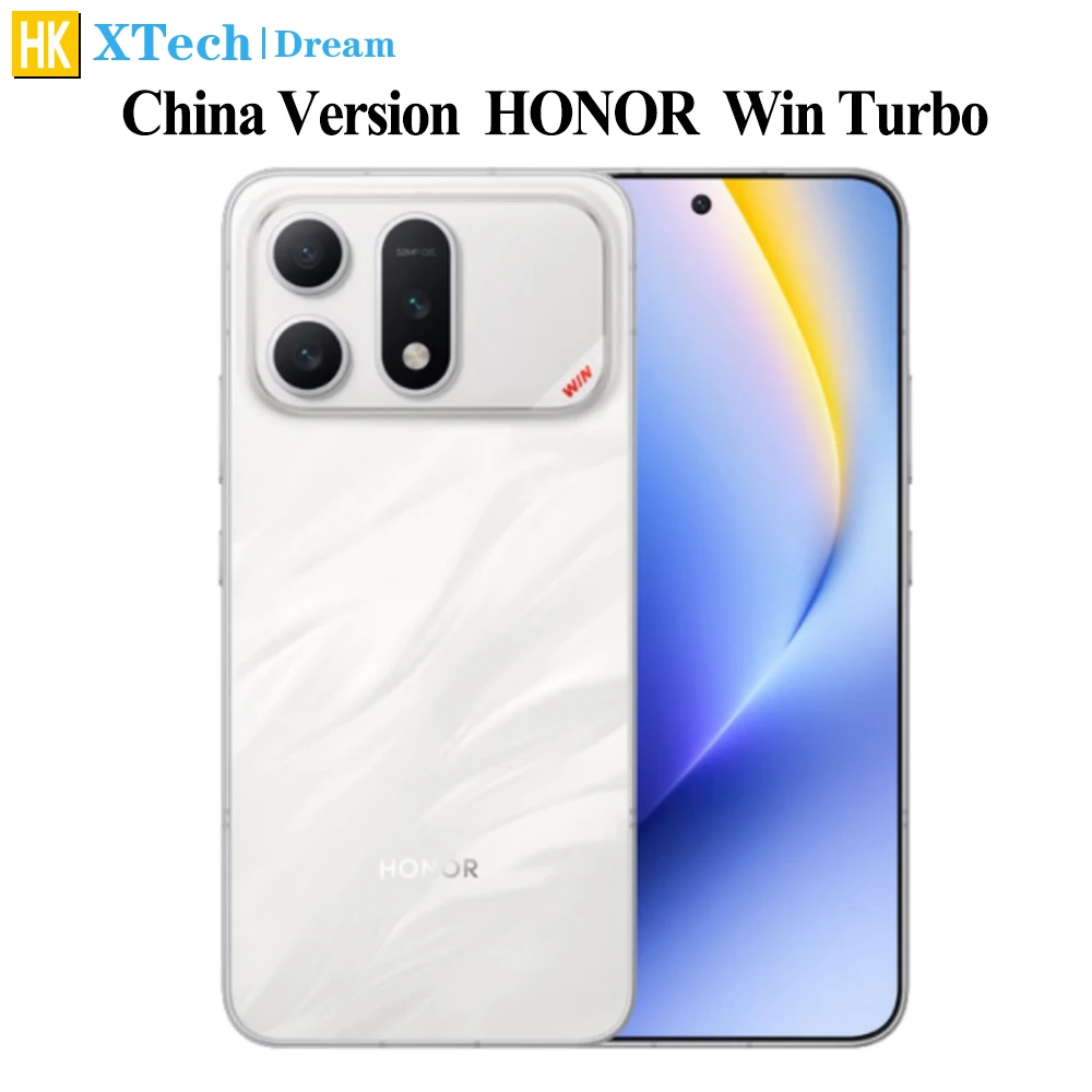 New Honor Win Turbo 6.79 Inch AMOLED 120Hz Battery 10000mAh 80W Supercharge Dimensity 8500 Racing Edition Rear Camera 50MP OIS