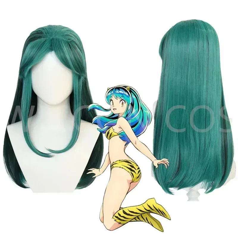

Anime Urusei Yatsura Lum Invader cosplay costume wig tiger-striped bikini swimsuit yellow swimwear legging women Ataru Morobo XF