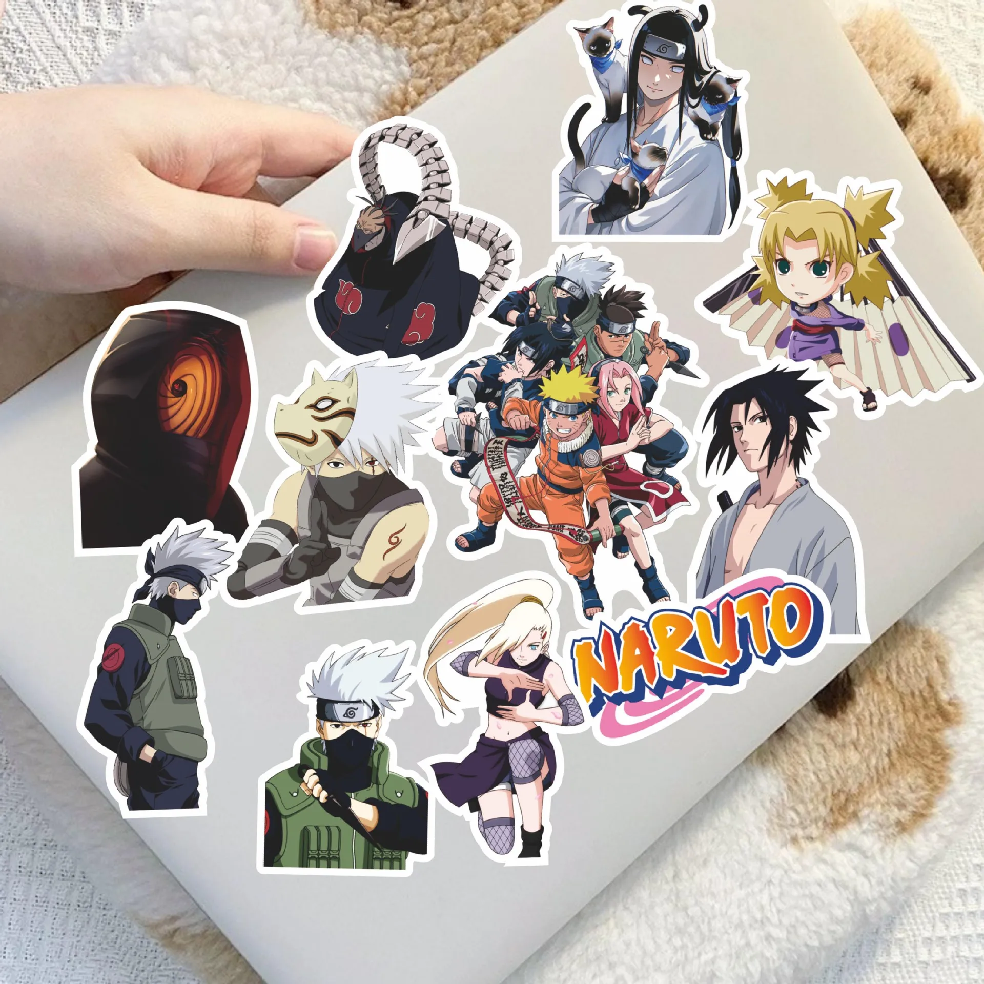 Naruto Series Sakura Hinata Sticker Kakashi Sasuke Itachi Decoration Notebook DIY Hand Account Diary HD Printd Sticker Gifts