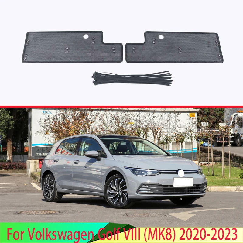 

Средняя сетка передней решетки для VW Golf VIII (MK8) 2020-2023, сетчатая крышка передней решетки, автомобильные аксессуары из нержавеющей стали