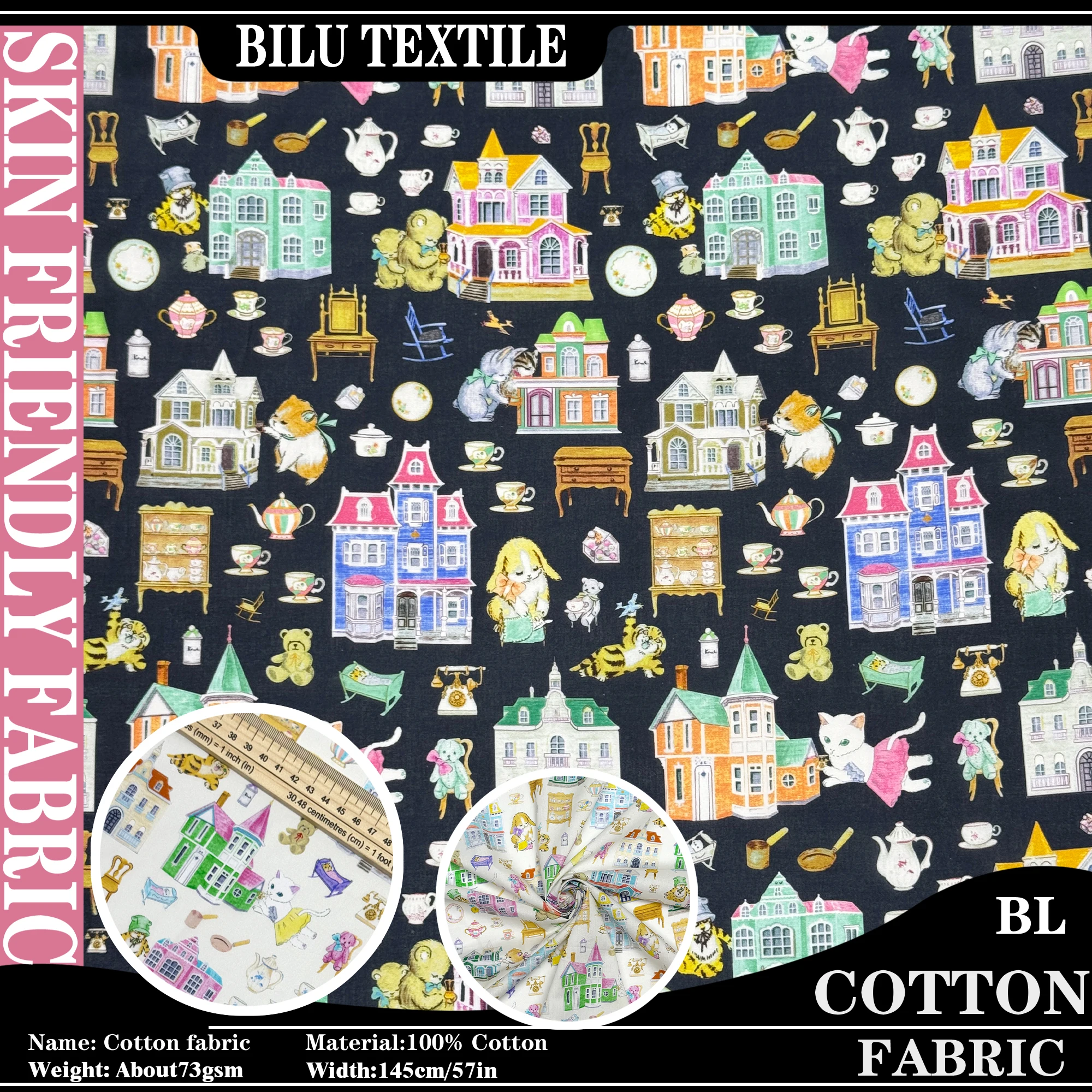 

Ткань для шитья 1/2/3 м, 100% хлопок, Хокко-деворе, поплин 80s с принтом, для пошива платьев, одежды, рукоделия, DIY