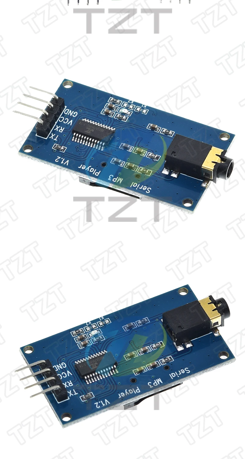 TZT 1/3PCS YX6300 YX5300 UART-Steuerungs-Seriellmodul MP3-Musikplayer-Modul für Arduino/AVR/ARM/PIC CF – Detail 4