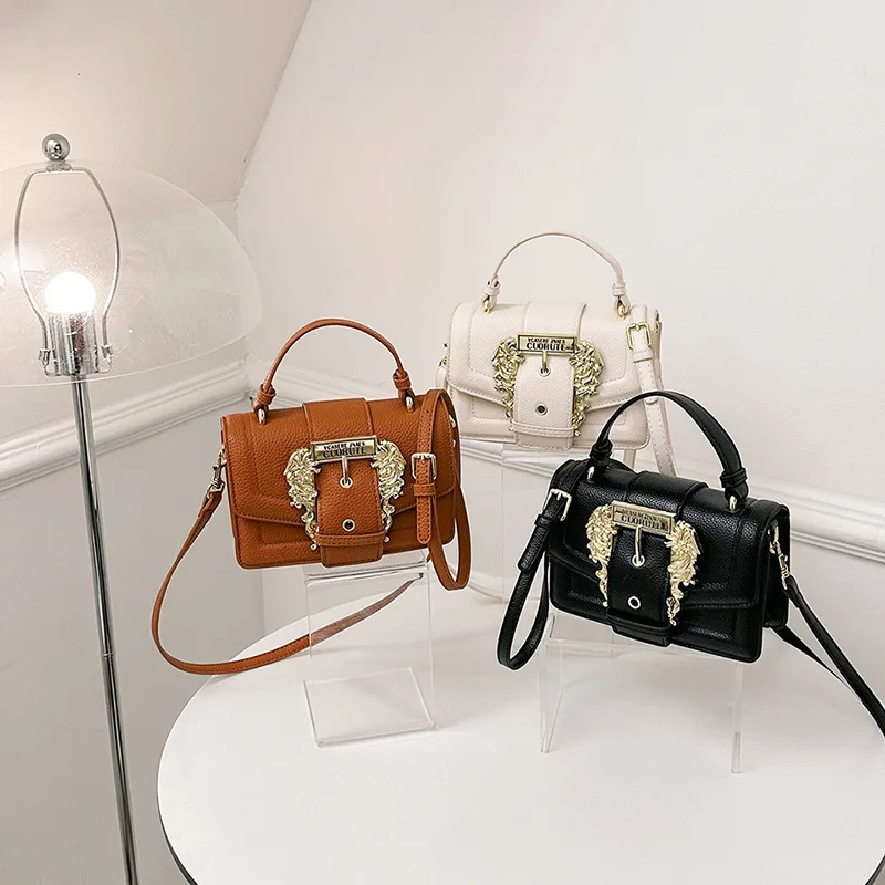 2025 Retro Square Bag - Premium Leather Crossbody/Shoulder Purse, Vintage Elegance, Compact & Stylish Women's Handbag