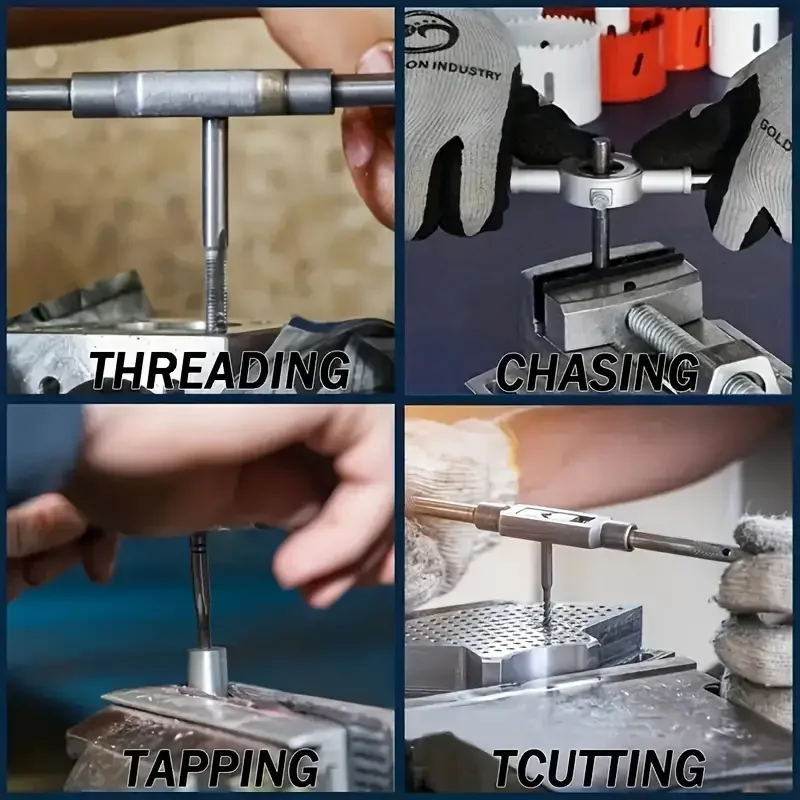 Imagem -06 - Chave Métrica Torneira e Die Grupo m3 m4 m5 m6 m7 M8m9m10m12 Liga de Porca Ferramentas Manuais de Metal Caixa de Armazenamento 12 Pcs Peças 20