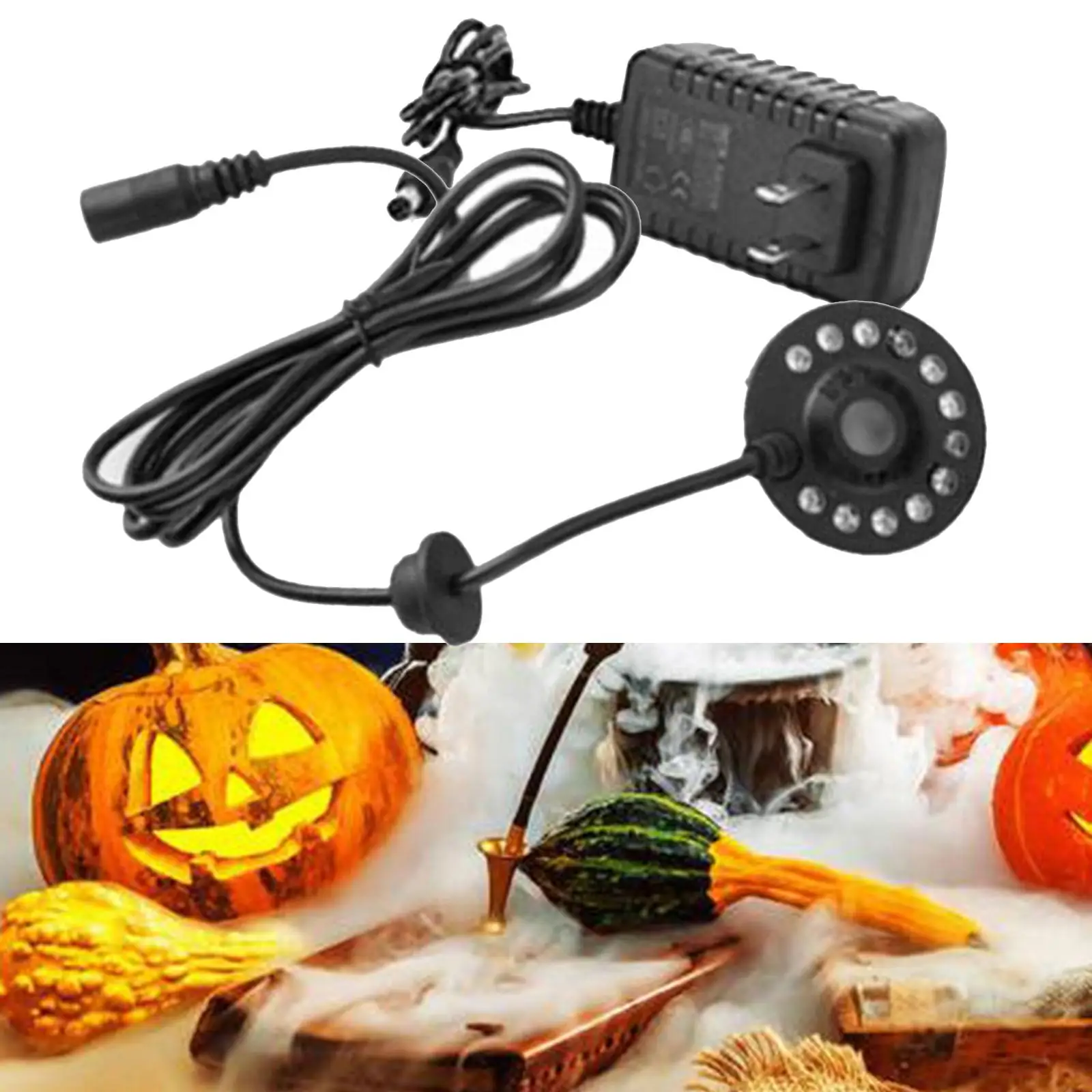 Fogger Mister with Colorful Lights US 110V Plug for Vase Basin
