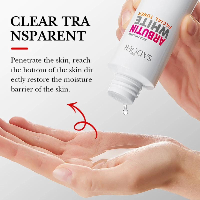 130ml SADOER Niacinamide Arbutin Whitening Toner Fade Wrinkle Moisturizing Lines Circles Fine Lightening Makeup Dark Q3Q2