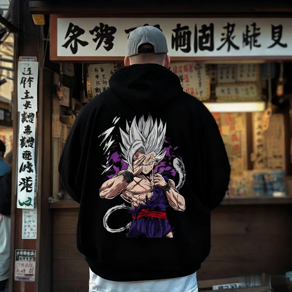 

Dragon Ball Large Size Hoodie American Couple Sweater Autumn Winter Men's Women's Parent-Child Loose Versatile Trendy Jacket New