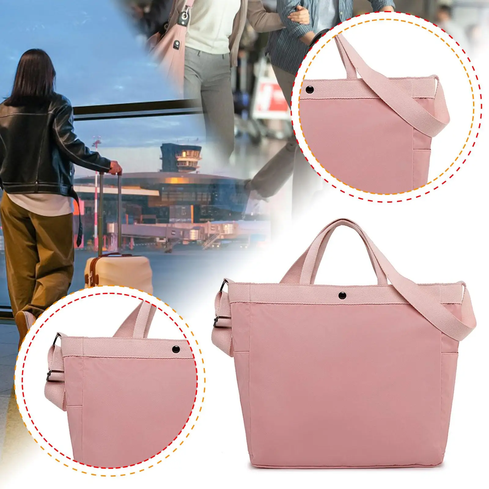 

Duffel Bag Gym Bag for Women Shoulder for Women Men Lightweight with Strap Large