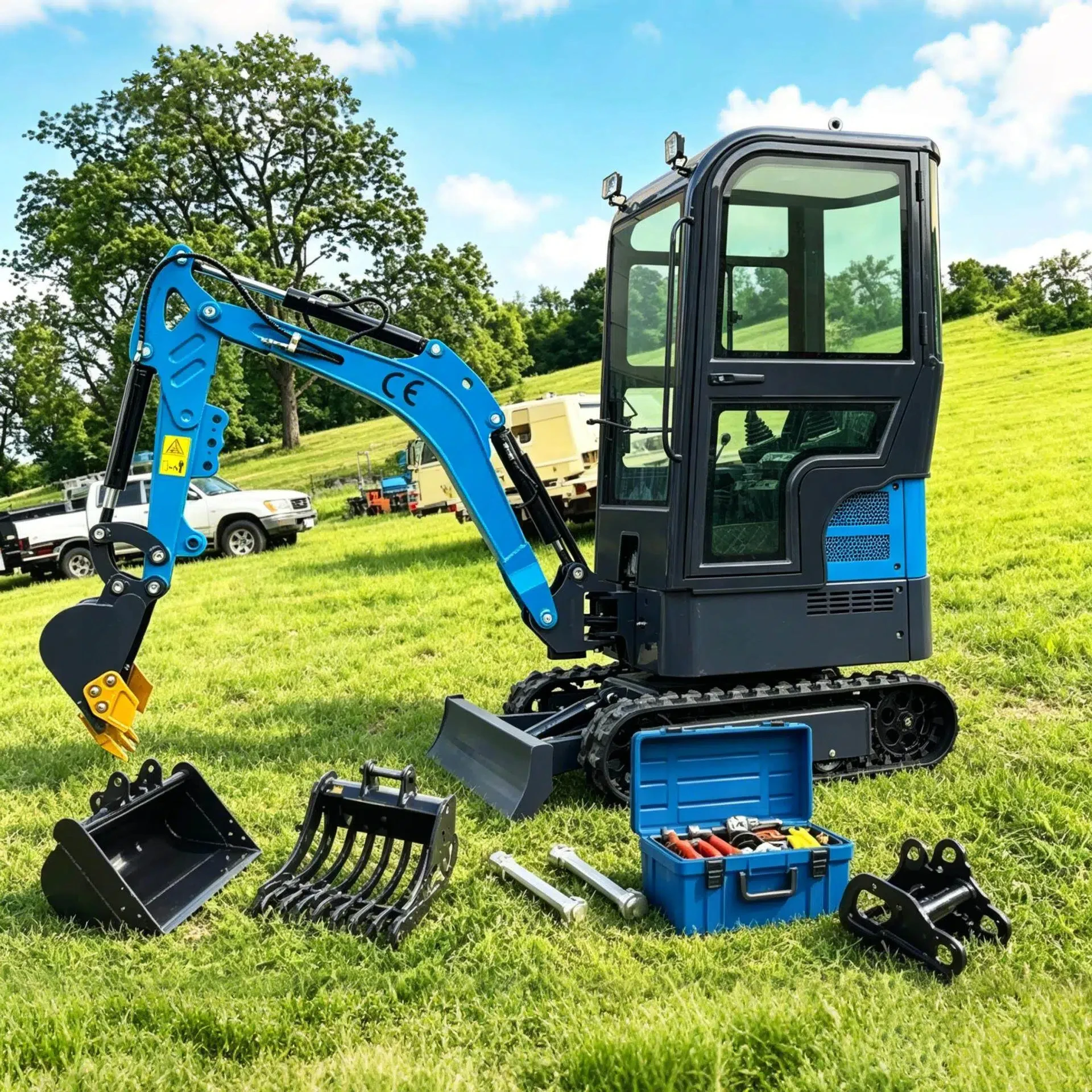 China Factory Customized Mini Excavator High Quality Kubota Engine Quick Delivery 1.2Ton Mini Excavator view 2