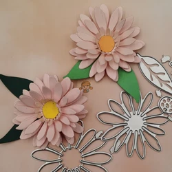 Daisy Flower Metal wykrojniki szablony dla DIY Scrapbooking zdjęcie tłoczenie kartki DIY nowy 2023