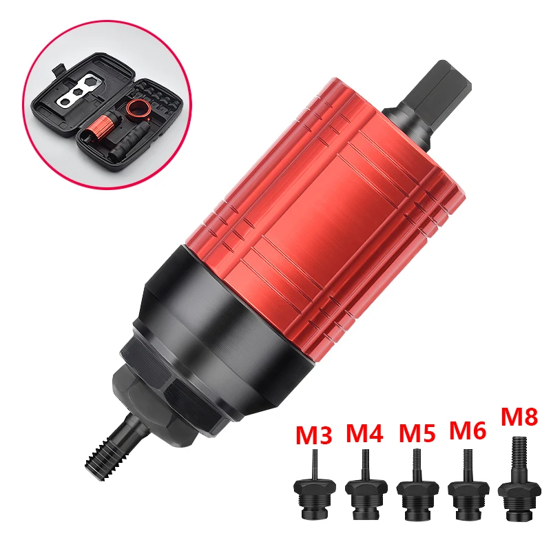 Rivet Nut Gun Riveting M3-M8 Cordless Riveting Drill Electric Adapter Insert Nut Tool for Household Metal Easily Handle Parts